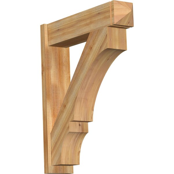 Ekena Millwork Balboa Arts & Crafts Rough Sawn Outlooker, Western Red Cedar, 8"W x 34"D x 40"H OUT08X34X40BOA03RWR - main